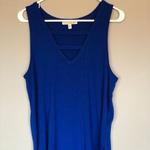 2 Express One Eleven tank tops, black/blue Large